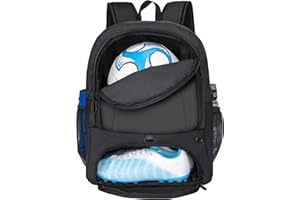 Soccer Ball Bag-Backpack for Basketball,Volleyball with Cleat Shoes and Ball Compartment Laptop Sleeve for Travel,School Team