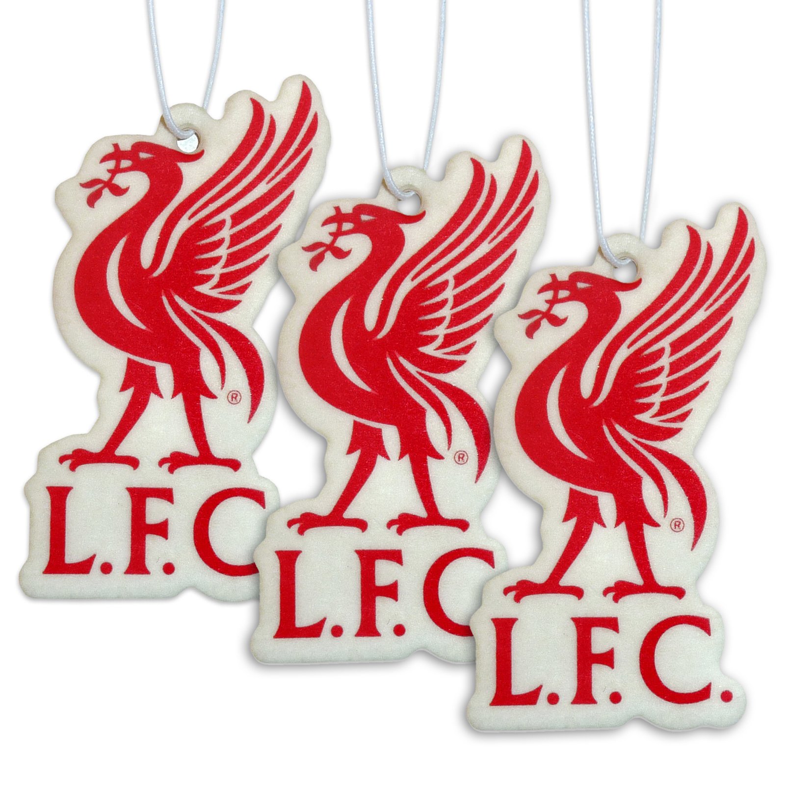 Liverpool FC Official Football Gift 3 Pack Liverbird Crest Air Fresheners