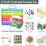 Zuvo Photo Storage Box 16 Colours & Removable Dividers Holds 1,600 Photos view 5