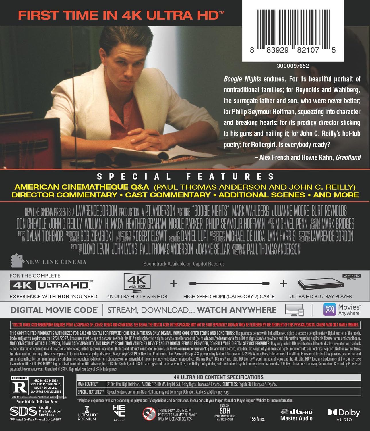 Boogie Nights 4K Ultra HD + Digital