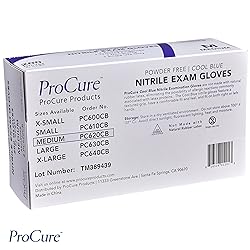 ProCure [200 Count Disposable Nitrile Gloves Medium