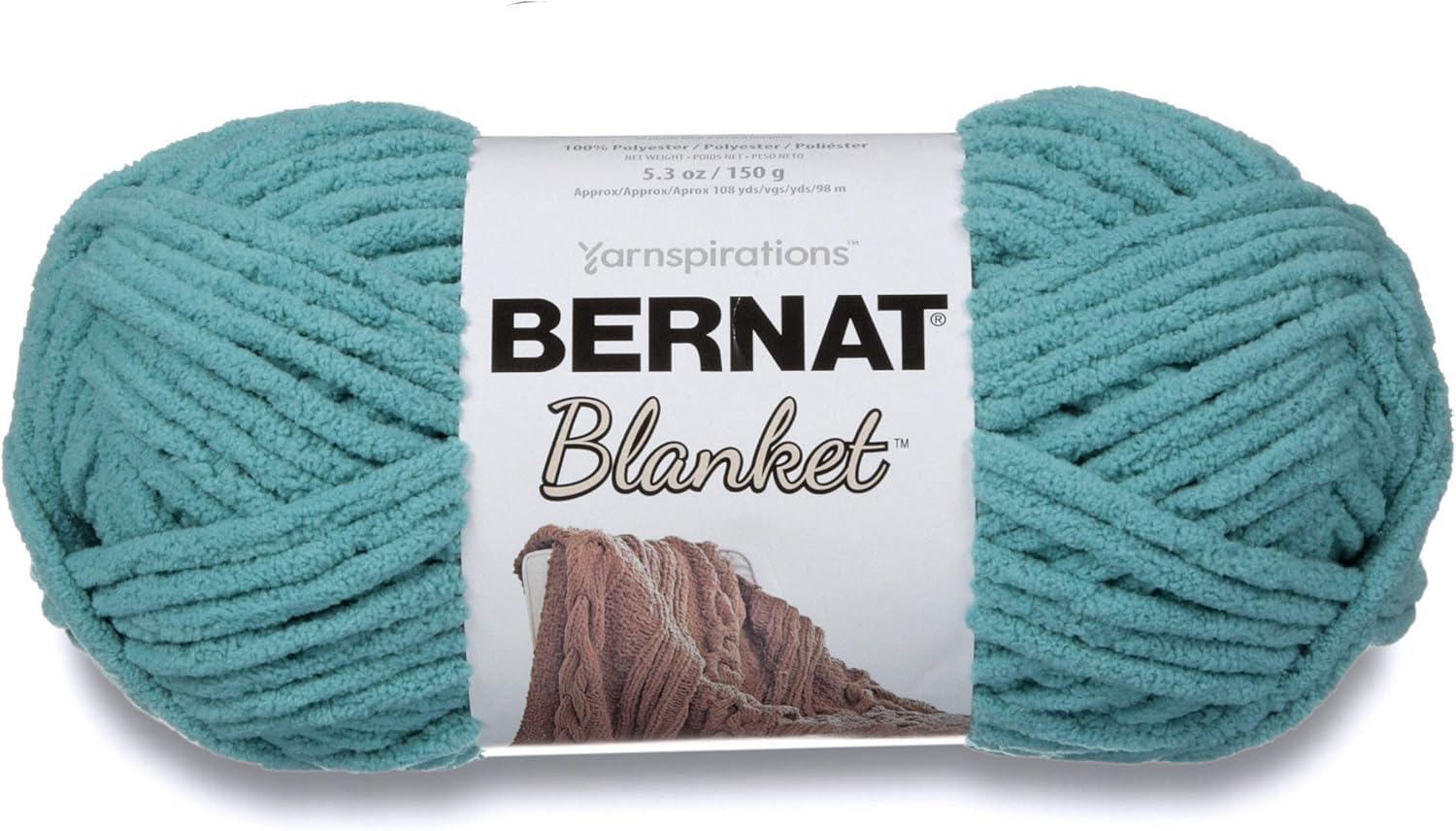 Amazon Com Bernat Blanket Super Bulky Yarn 5 3oz Guage 6 Super Bulky Light Teal