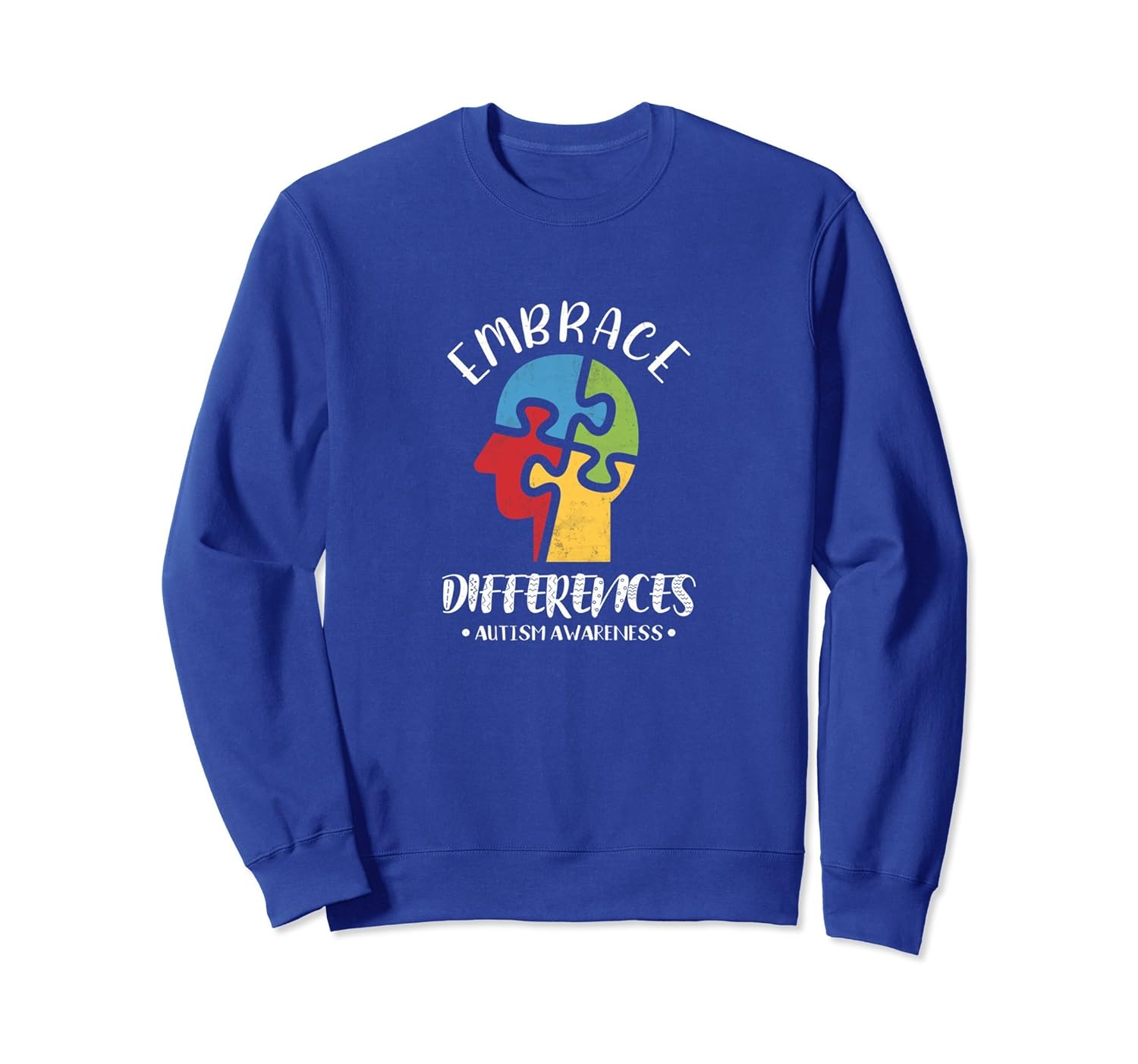 Embrace Differences Sweatshirt Support Autism Awareness Gift-anz