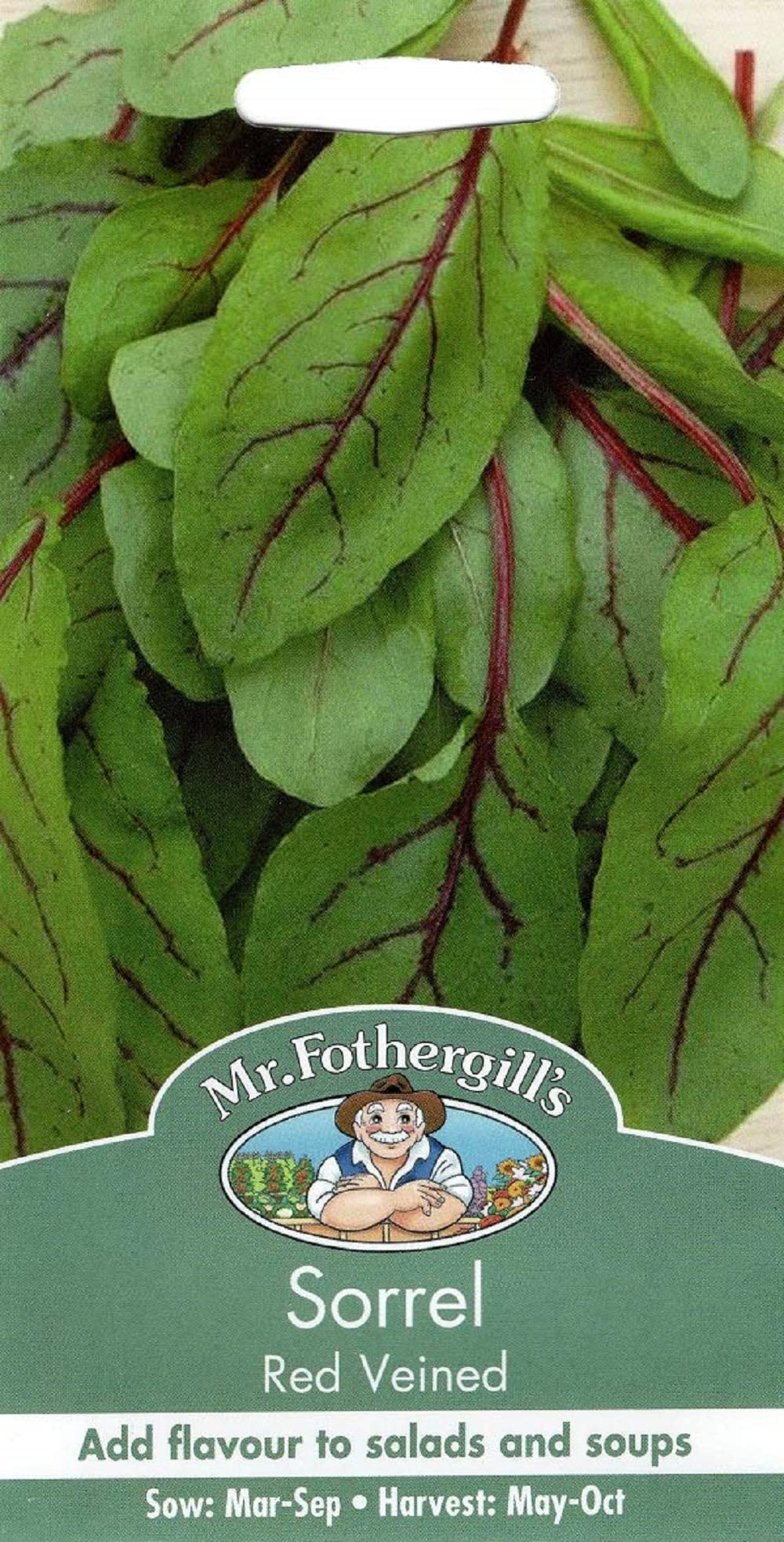 Mr Fothergill's 10597 Vegetable Seeds, Sorrel Red Veined