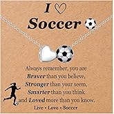 EPVIDO Soccer/Volleyball/Softball/Tennis Gifts for Teen Girls Women Necklace Jewelry Sport Accessories for Birthday Christmas Stocking Stuffer Graduation