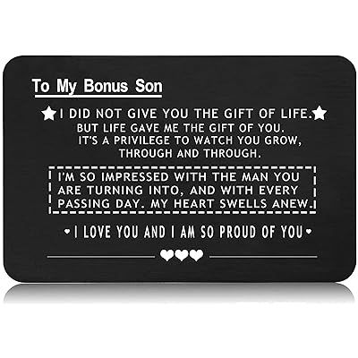 Buy I Did Not Give You The Gift Of Life Wallet Card Gift For Stepson Son In Law From Stepmom Stepdad Birthday Christmas Wedding Graduation Gift For Bonus Son