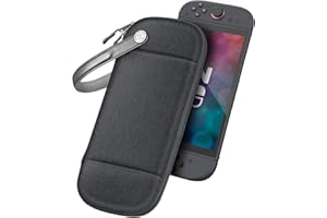 FINTIE Slim Carrying Case for Nintendo Switch 2 (2025), Protective Hard Shell Switch 2 Case w/10 Game Card Slots, Portable Travel Storage Cover w/Pocket for Amiibo Card & Accessories (Gray)