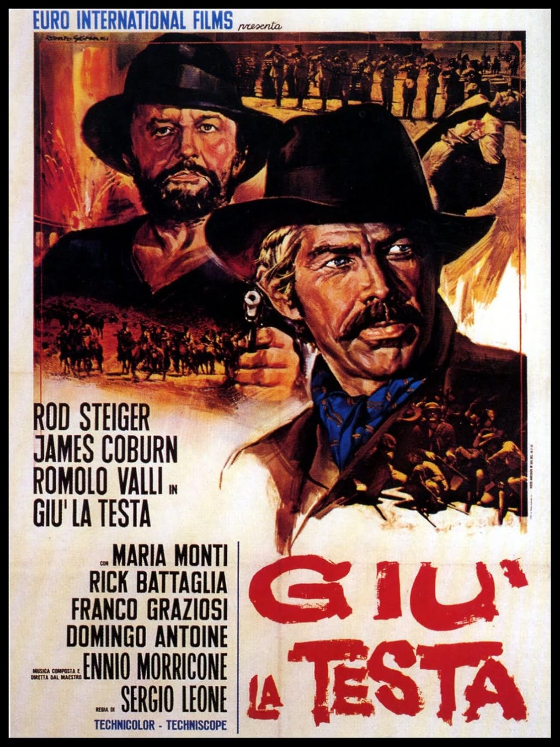 Giu la Testa imán para nevera 6 x 8 James Coburn Spaghetti Western ...