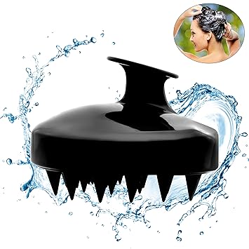 Premium Shampoo Brush Scalp Massager By Sakina London Head