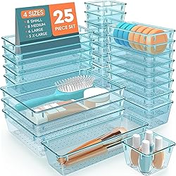 SpaceHacks 25 PCS Plastic Drawer Organizer