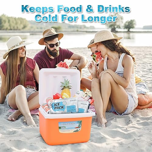 ADRIMER Ice Packs for Lunch Bags, Reusable Ice Pack for Cooler