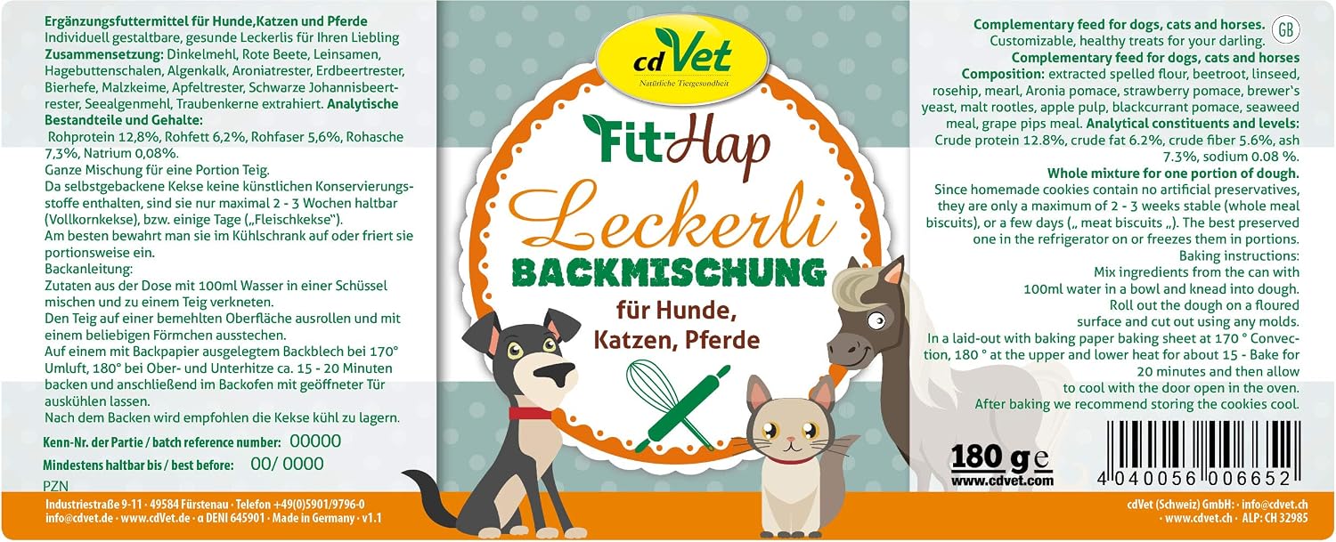 cdVet Baking Mix Treats, Variety, 0.18 kg, 180 g (Pack of 1) - Image 3