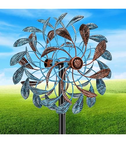 Seagull Windmolen Ornament – Set Van 6 – 26x24.5 Cm – Hars En Ijzer – Weerbestendig – Trekt Vogels Aan – Voor Tuin En Terras