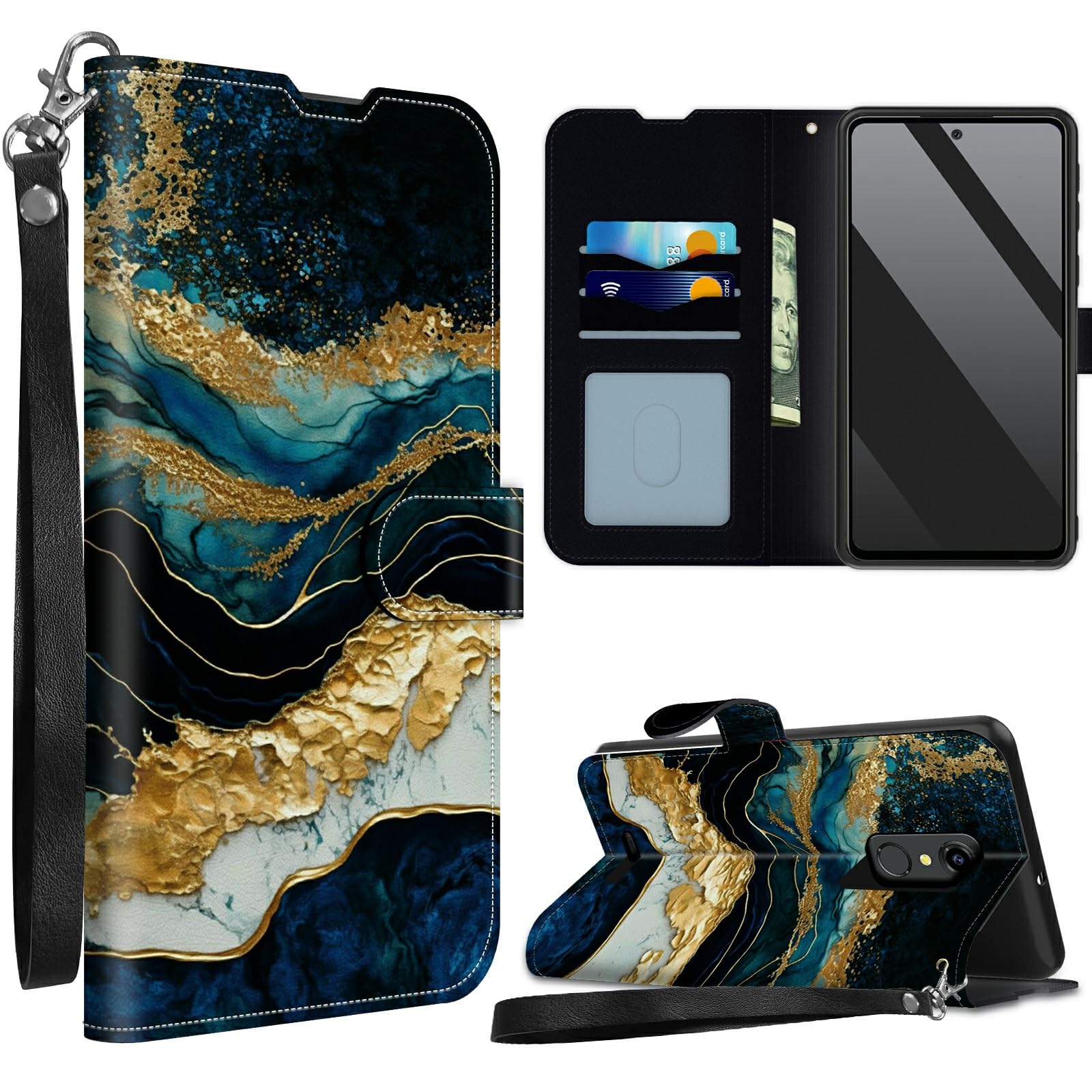 SROJDHFJB Teal Marblle for ConsumerCellular Iris