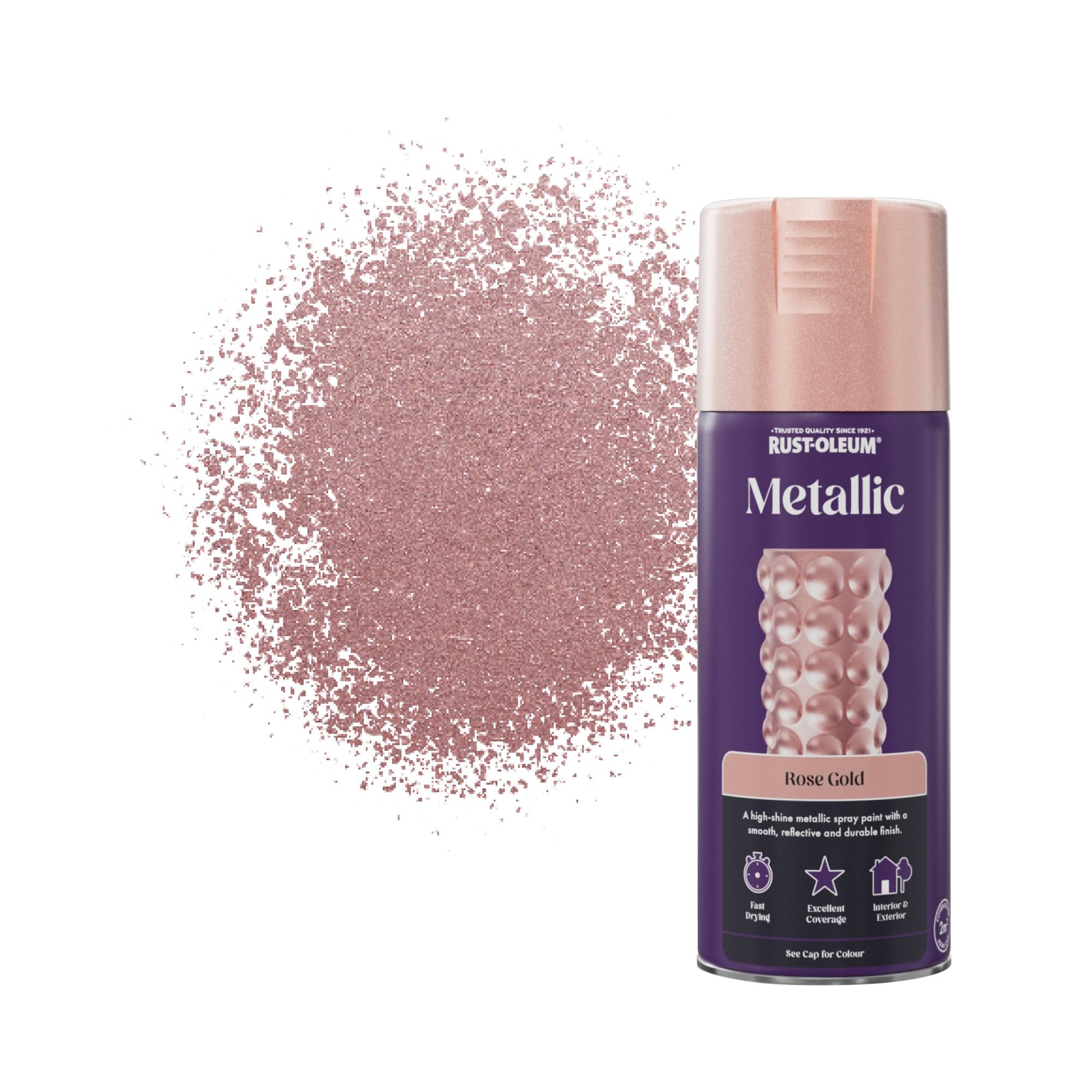 Rust-Oleum 400ml Metallic Spray Paint - Rose Gold