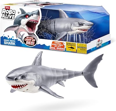 Robo Alive Great White Shark Series 1 Battery-Powered Light Up Toy