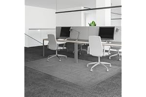 BesWin Extra Large Office Chair Mat for Carpets, 46" x 96" Transparent Desk Mat for Low Pile Carpeted Floors, Smooth Glide Computer Desk Chair Mat for Home, Office (Rectangle)
