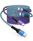 2Pack USB C to USB C Cable 3FT Certified Braided