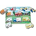 Melissa & Doug Vehicles Wooden Peg Puzzle (8 pcs)