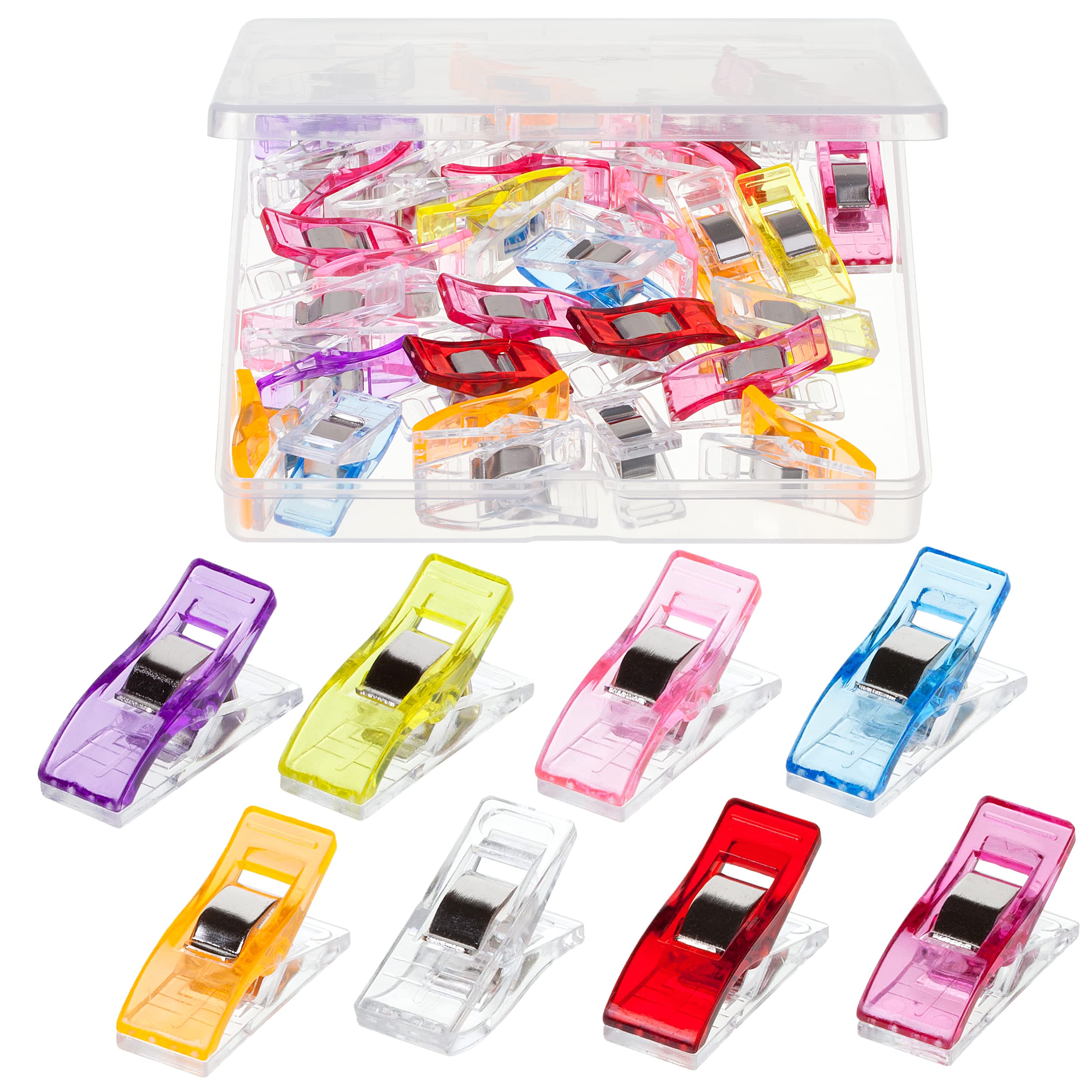 Mr. Pen- Sewing Clips, 30 pcs, Assorted Colors, Sewing Clips for Fabric, Fabric Clips, Quilting Clips, Craft Clips, Sewing Supplies, Sewing Clips for Quilting, Quilting Clips for Binding.