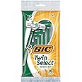 BIC Twin Select, Sensitive Skin, Disposable Shaver for Men, 10-Count