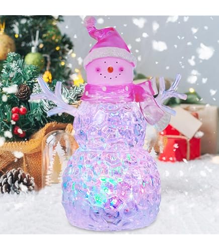 Amazon.com: FlashingBlinkyLights Color Changing LED Snowman Light