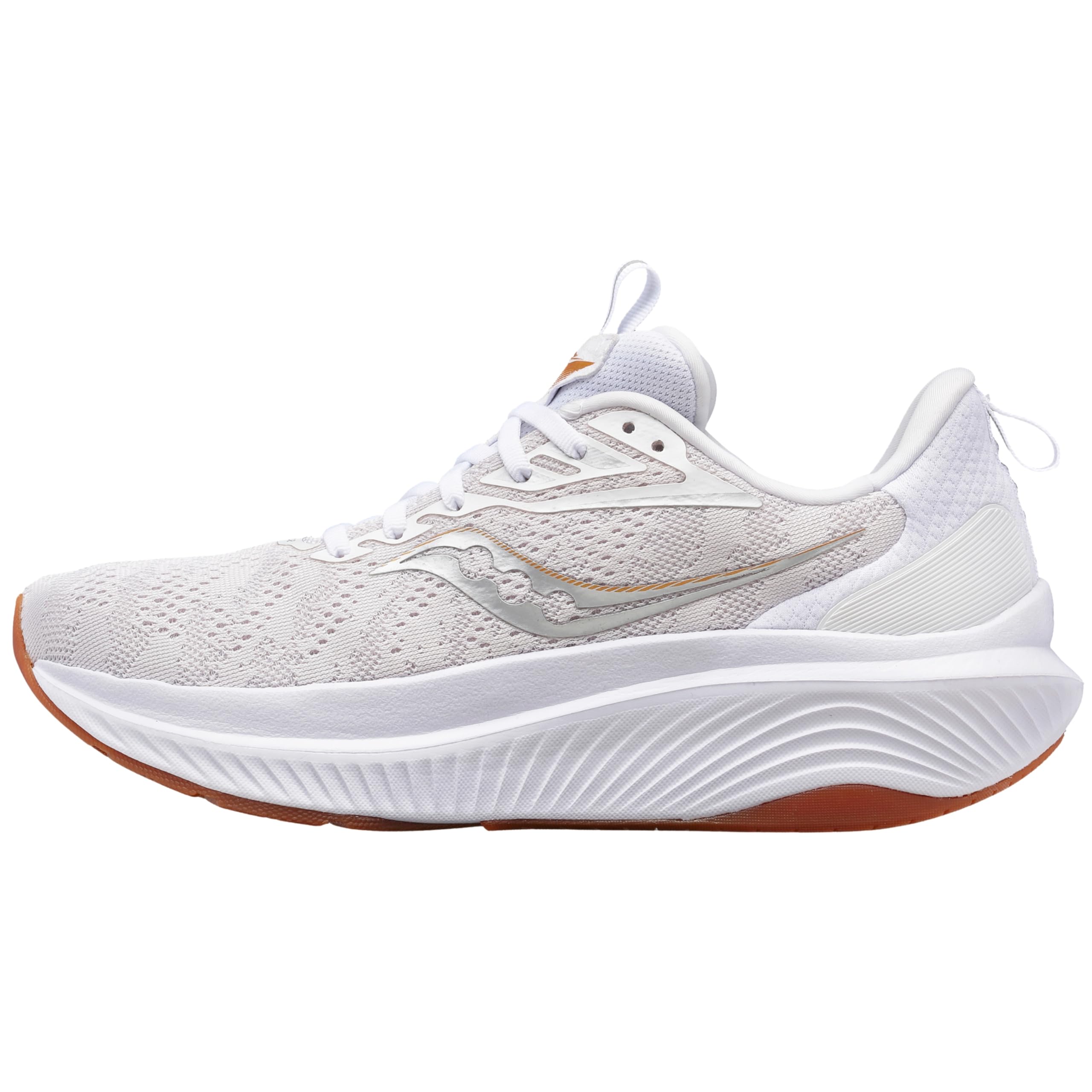 Saucony Men’s Echelon 9, White/Gum, 14