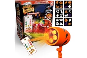 Star Shower Show LED Projector, AS-SEEN-ON-TV, Showcase Your Home with Full-Color Holiday, Use 2 or More for Spooktacular Res