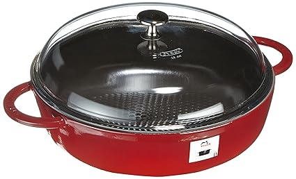 Staub 1272906 - Sartén para saltear, tapa de cristal, 28 cm ...