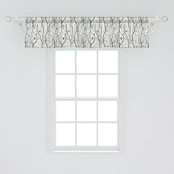 Ambesonne Farmhouse Window Valance Pack of