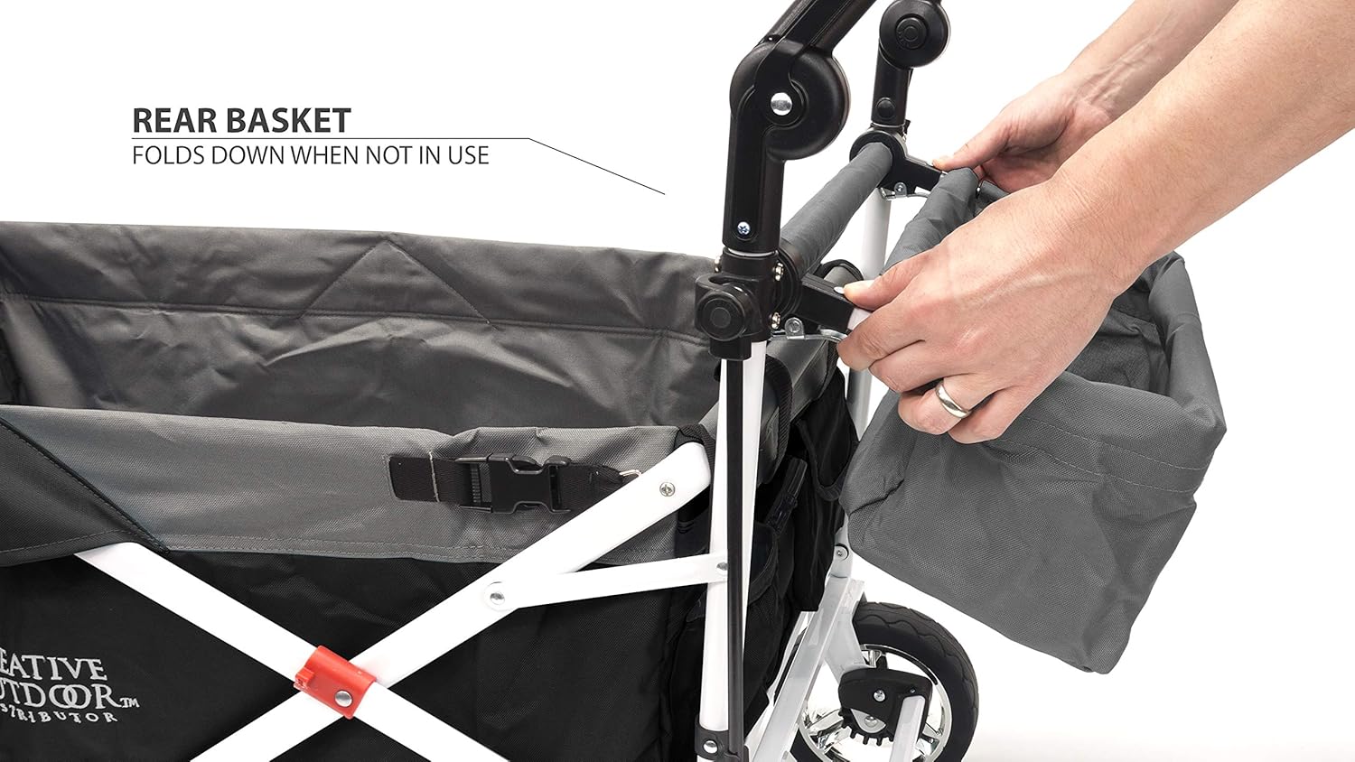 creative outdoor push pull collapsible folding wagon stroller cart for kids