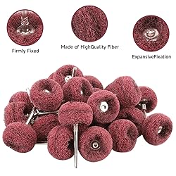 50 PCS Abrasive Buffing Wheels,1 Inch Buffing