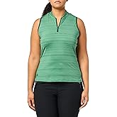 Adidas Womens Ultimate365 Stripe Sleeveless Polo Shirt