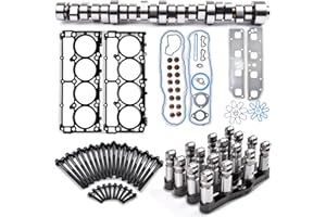 TREXCAR MDS Hemi Lifters Camshaft Kit w/Head Gasket Set Fits for Dodge RAM 1500 5.7L V8 2005-2008 53022064AA HS26284PT1 ES72200