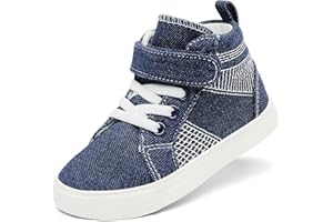 Nihaoya Baby First Walking Shoes Toddler Slip on Shoes Girls Princess Casual Sneakers Glitter Boy Running Tennis Footwear