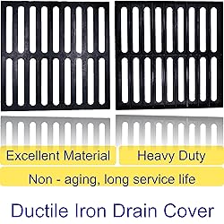 MOSINSBO Cast Iron Drain Grate, 18x18 Outdoor Drain