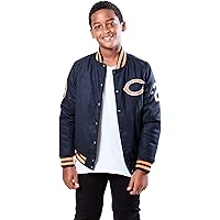 Ultra Game NFL Boy's Classic Varsity Coaches Jacket