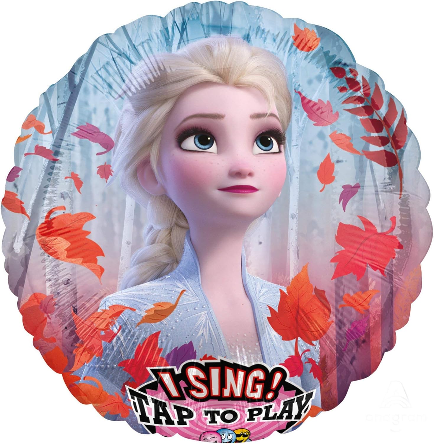 Amscan 4039301 Satb: Frozen 2, Blue, Large