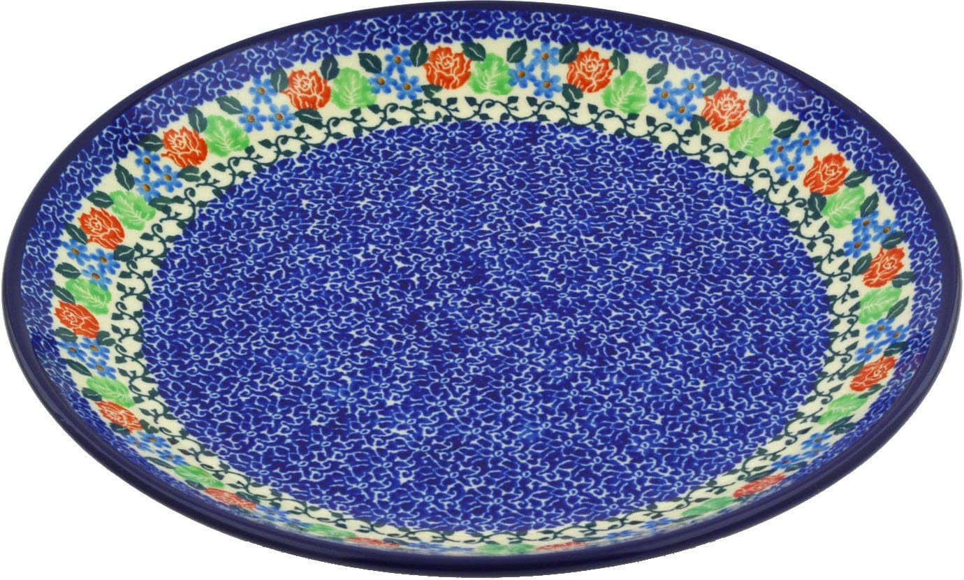 Polish Pottery Lunch Plate 10inch Obsessive Spring