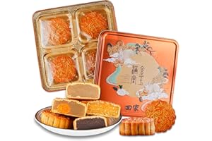 2024 Assorted Cantonese Mooncake, Single Egg Lotus Seed Mooncake, Red Bean Mooncake, Black Sesame Mooncake, Chestnut Moon Cak