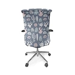 Lunarable Cactus Office Chair Cover, Grungy Vintage