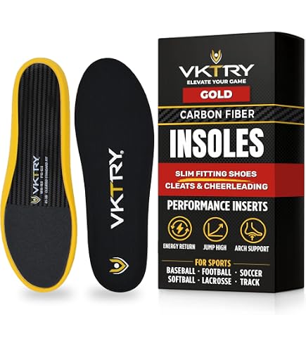 ビクトリーインソール VKTRY カーボンファイバー インソール ユニセックス Amazon.com: VKTRY Gold Sport Insoles for Non-Cleated Shoes