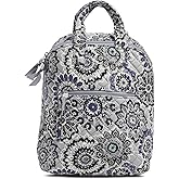 Vera Bradley Women's Cotton MiniTotepack Backpack, Tranquil Medallion - Recycled Cotton, One Size