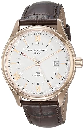 Frederique Constant Analogue Silver Dial Mens Watch - FC-350V5B4