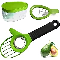 Avocado 3 Piece Set Avocado Slicer, Knife, Peeler, Pitter, Cuber, Dicer, Keeper For Everything That You Will Ever Need For Yo