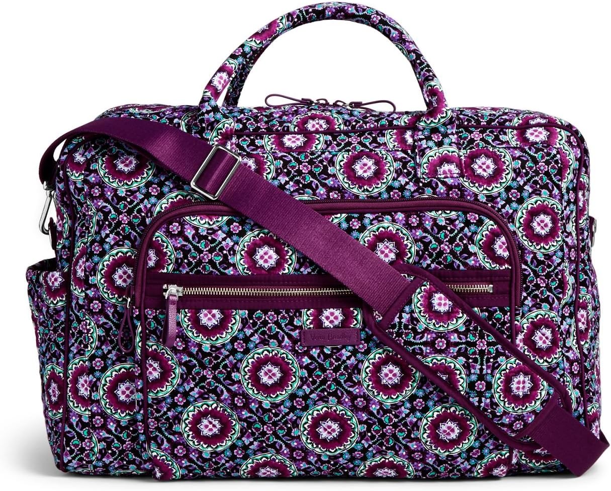 vera bradley lilac medallion weekender
