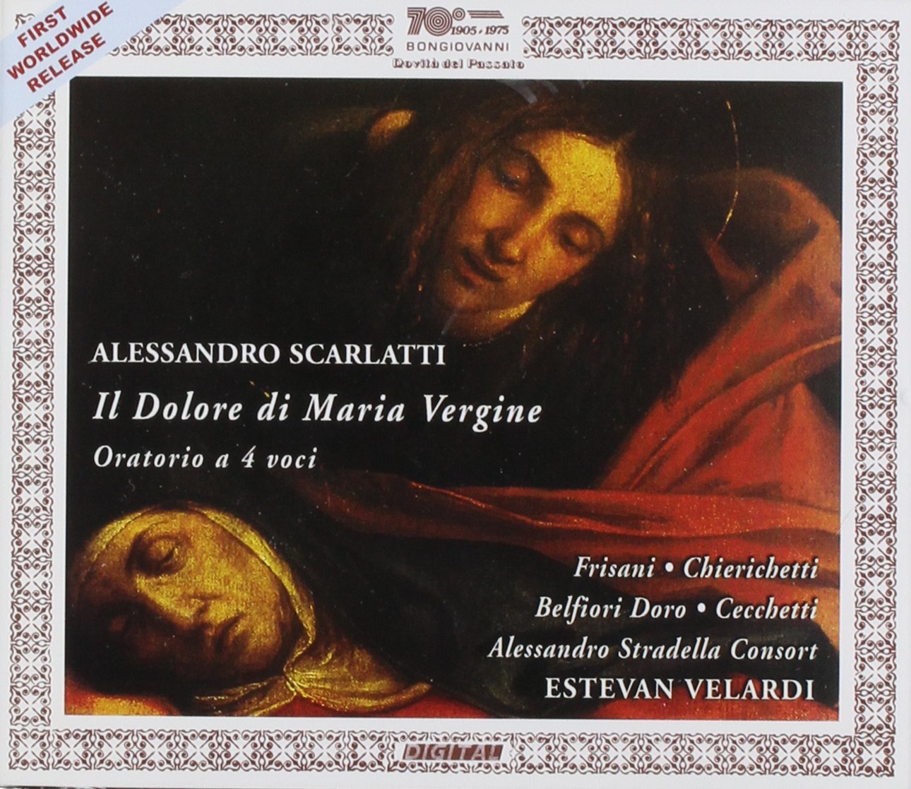 Scarlatti Alessandro Estevan Velardi Alessandro Stradella Consort Gianluca Belfiori Doro Mario Cecchetti Rosita Frisani Il Dolore Di Maria Vergine Amazon Com Music