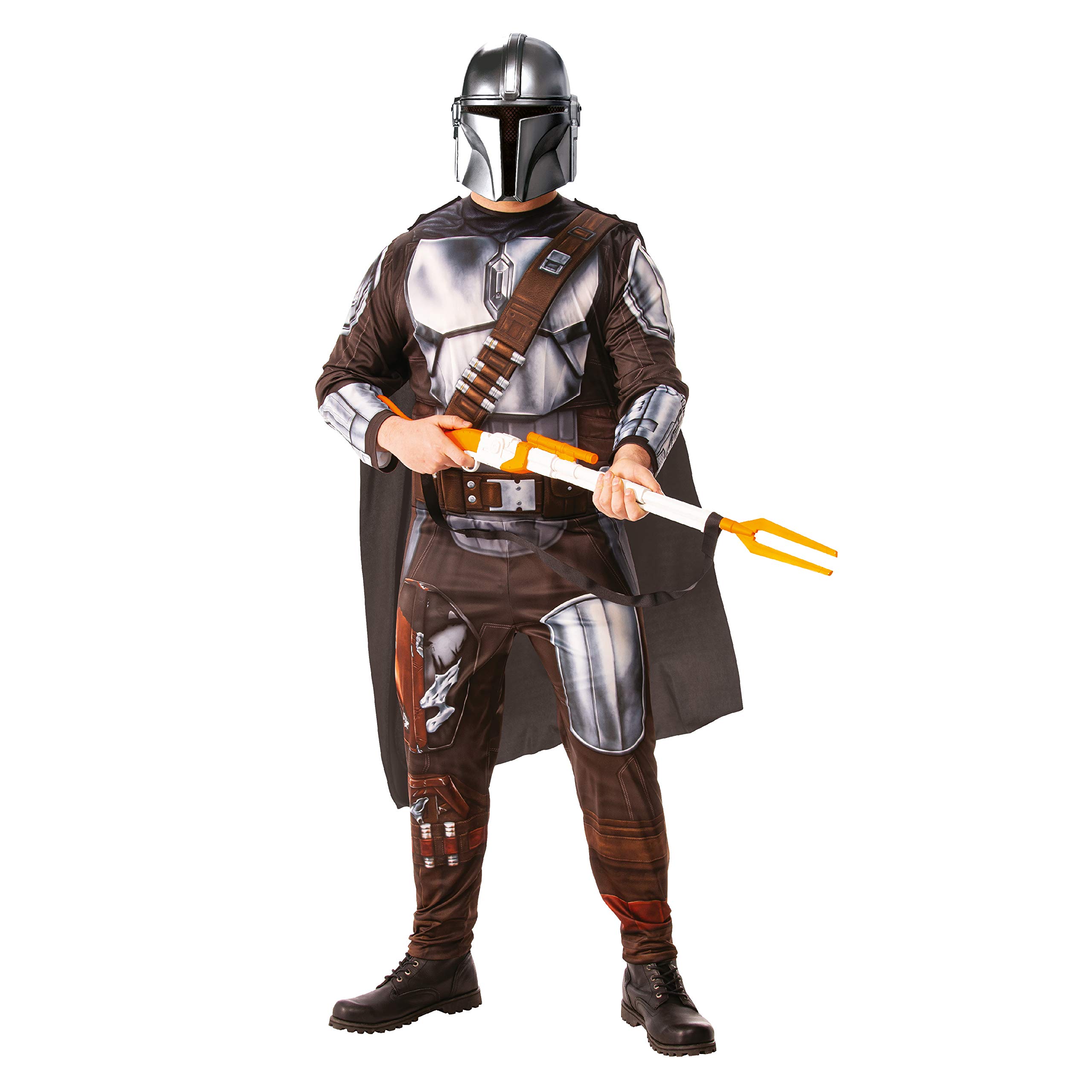 Rubies Official Disney Star Wars The Mandalorian Adult Costume, Mens Fancy Dress, Size Standard (Chest 38'-42') Halloween