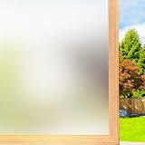 FILMGOO Frosted Window Privacy Film Non-Adhesive Static Cling 44.5x200cm