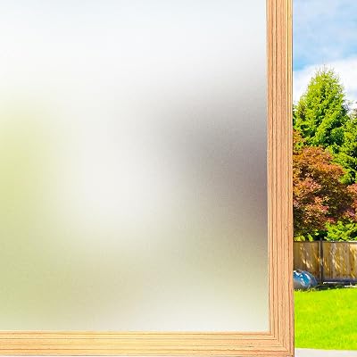 FILMGOO Frosted Window Privacy Film Non-Adhesive Static Cling 44.5x200cm